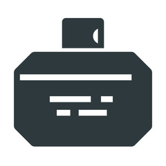 perfume black icon on white background