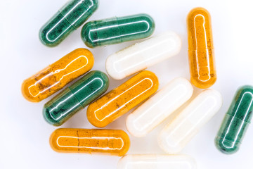 medical capsules with different content
