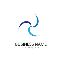 Tornado logo and storm icon  vector illustration design