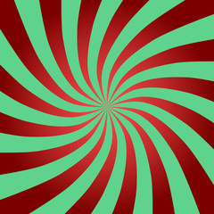 Radius of Red and Green Background. Abstract Christmas Background.