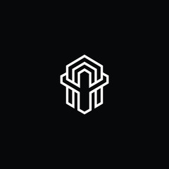  Minimal elegant monogram art logo. Outstanding professional trendy awesome artistic AY YA initial based Alphabet icon logo. Premium Business logo White color on black background