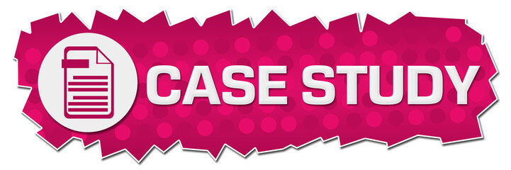 Case Study Pink Dots Background Symbol Cutout Horizontal 
