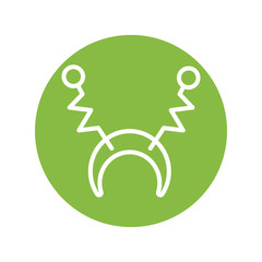 headband with antennas line style icon