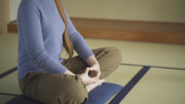 訪日観光客　座禅