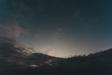 time lapse of clouds at sunset