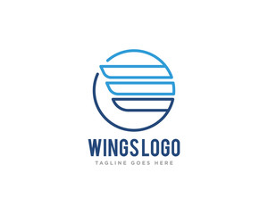 Wings Logo Icon Design Vector