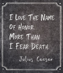 name of honor Caesar quote