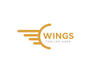 Wings Logo Icon Design Vector