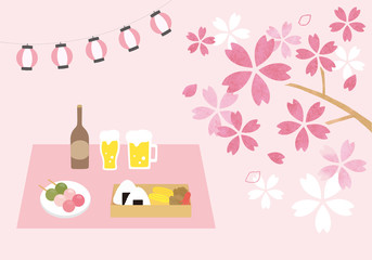 花見のイラスト