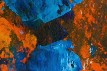 High quality detailed close up texture. Macro background in oil. Dry strokes of brush. Amazing beauty backdrop. Perfect pattern in vintage painting style.