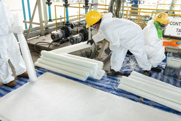 Lining process of coaitng tank and repair by material of resin and fiberglass