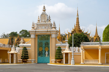 The gateway to the Royal Palace in Phnom Penh
