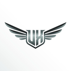 Initial Letter UX with Wings