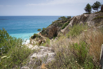 Cala Moraig in Benitaxell coast Alicante province Spain