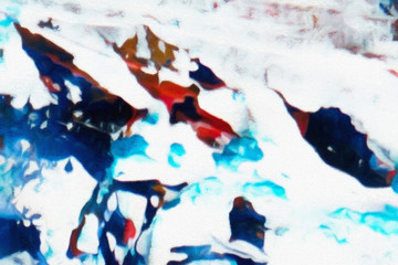 Obraz premium Abstract painting oil background texture.