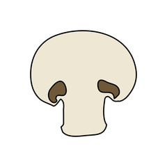 fresh mushroom vegetable isolated icon vector illustration design