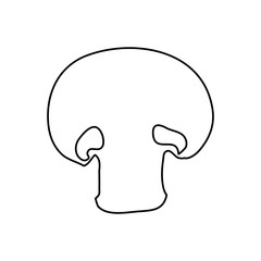 fresh mushroom vegetable isolated icon vector illustration design