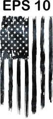 USA Flag, watercolor flag - Distressed american flag, usa flags. EPS 10, Clip art, Only commercial use