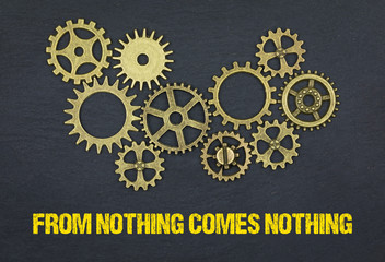 From nothing comes nothing