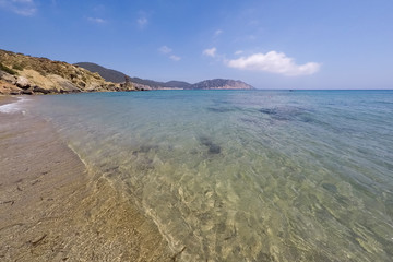 Fototapeta na wymiar Es Figueral beach Ibiza Spain