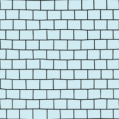Black and blue brick wall seamless pattern