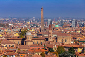 Bologna. Aerial view of the city.