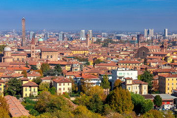 Fototapeta premium Bologna. Aerial view of the city.