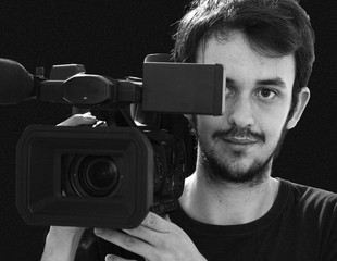 Cameramen with camcorder