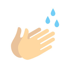 hand wash icon isolated on white background.Vector illustration.