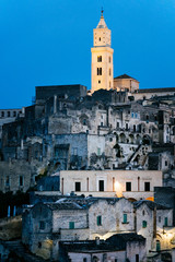 Fototapeta premium Sunset at Sassi di Matera, Basilicata, Italy