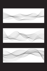abstract wave, lines design vector illustration