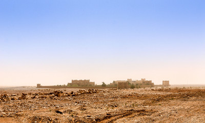 sand desert sets in, pollution, sahara, morocco