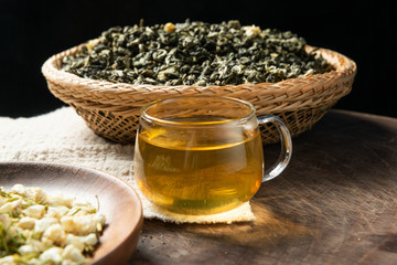 Fototapeta premium Chinese traditional jasmine tea, Chinese culture