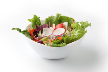 グリーン サラダ 白背景