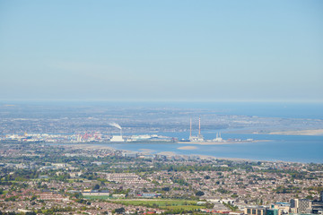 Fototapeta na wymiar Skyline of Dublin City, Ireland