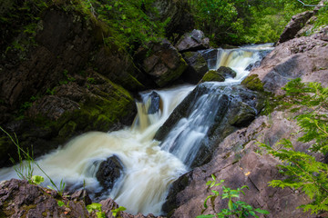 Wisconsin Waterfall. Long Slide Falls is one of several waterfalls in Marinette County Wisconsin....