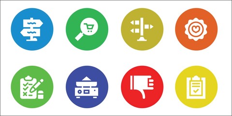 Fototapeta premium choice icon set