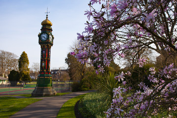The Clock in the Borough Gardens Dorchester