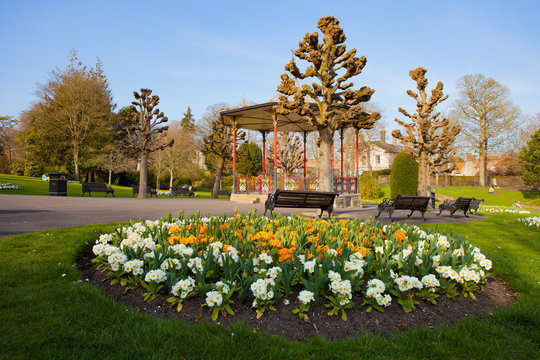 The Bandstand in Borough Gardens In Dorchester
