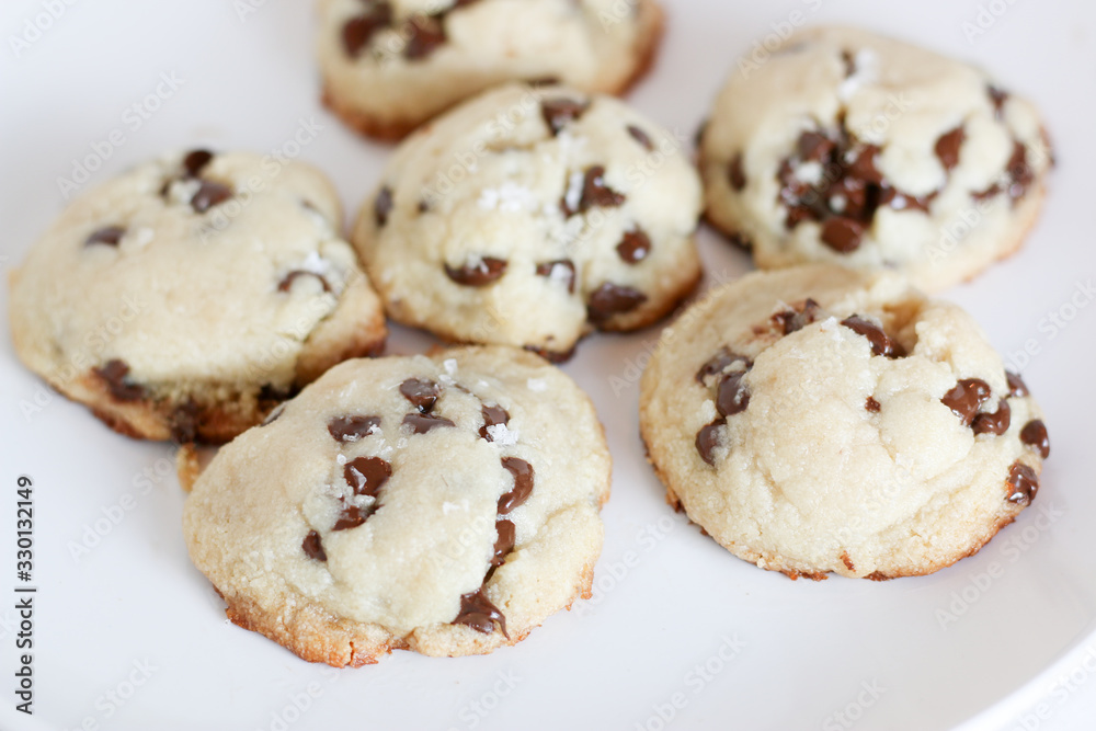 Wall mural chewy chocolate chip cookies