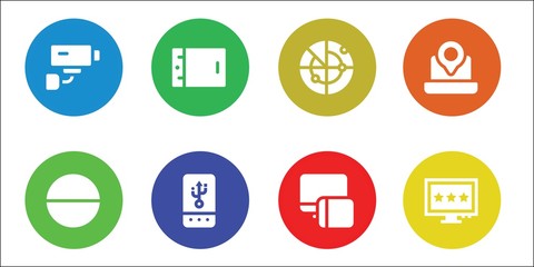monitor icon set
