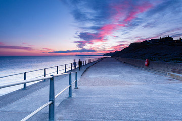 West Bay Dorset at Sunset