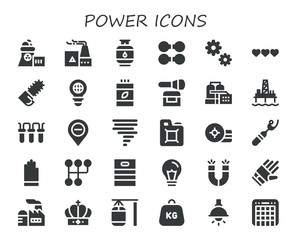 power icon set