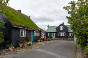 Fototapeta na wymiar Tinganes in Torshavn on the Faroe Islands. 