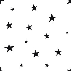 Vector seamless star pattern, star quote, saying, retro, wedding, vintage, greeting card, web template.
