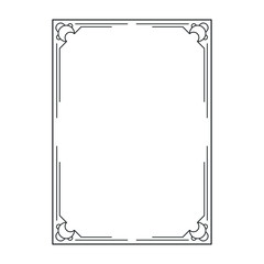 vector image, decorative ornamental frame, original design
