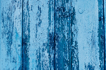 Wooden wall texture background. Abstract background. Classic Blue. Color of the Year 2020.