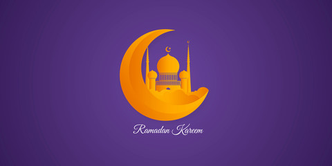 Ramadan kareem greeting card background