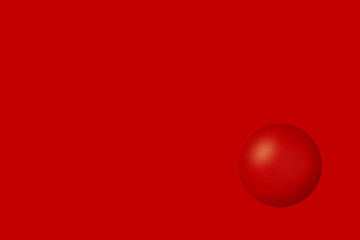 red ball on a red background