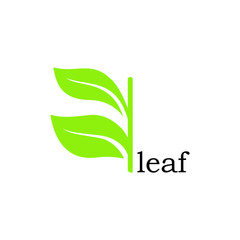 leaf icon illustration design template